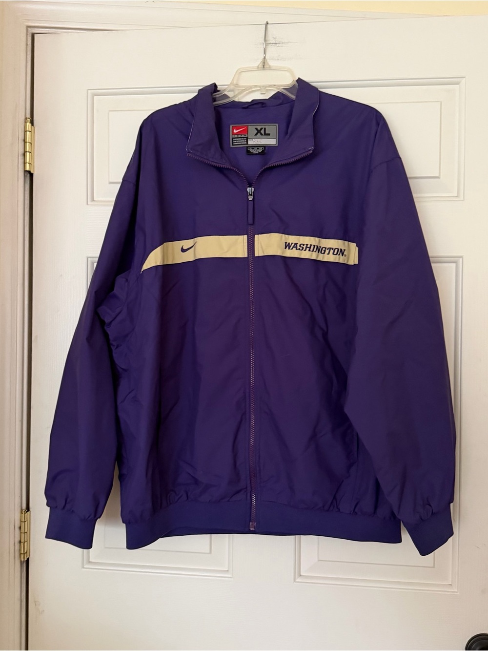 Team Nike University of Washington Huskies Full-Zip Men's Windbreaker Jacket XL